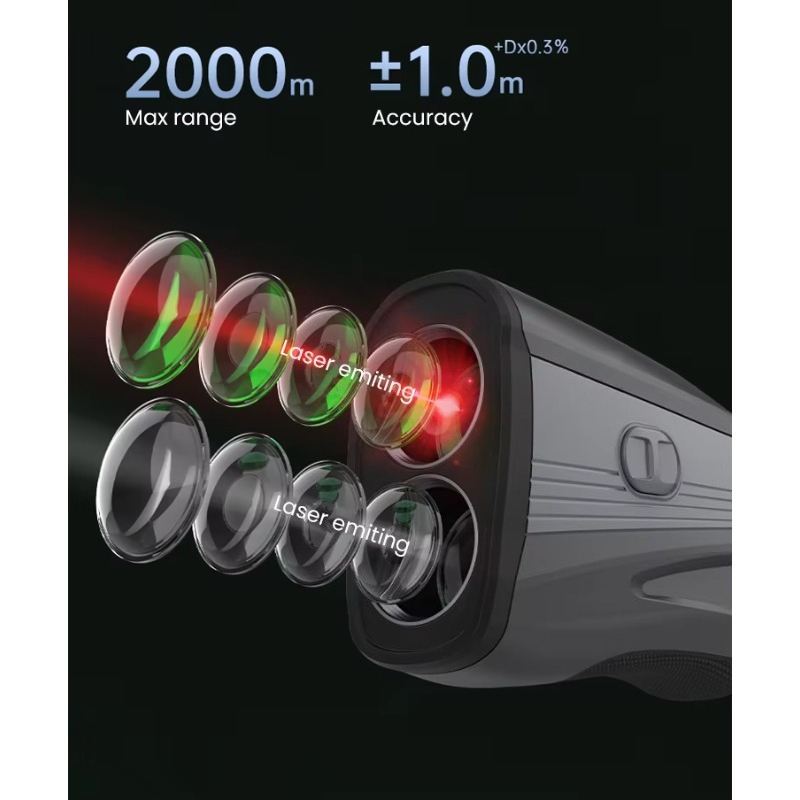 Açık Hava Golf Avı Mesafe Ölçe - Rangefinder Laser Golf incelemesi ve fiyatı